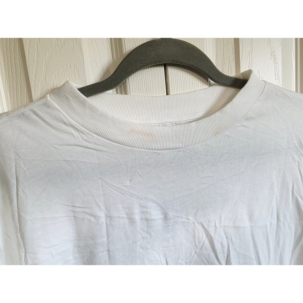 Topshop Mens‎ S  White Relaxed  Short Sleeve Cotton T-Shirt *Makeup Spots* NWT - Picture 13 of 13